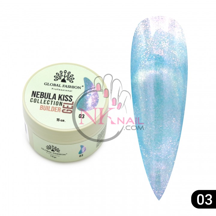 Гель Nebula Kiss Builder Gel, HEMA/TPO free 15мл, №03